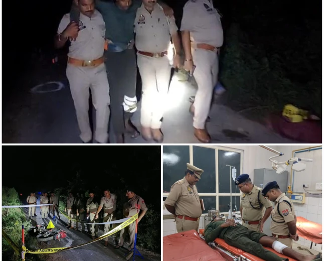 अलीगंज में पुलिस-बदमाशों के बीच मुठभेड़, पैर में गोली लगने से एक बदमाश गिरफ्तार