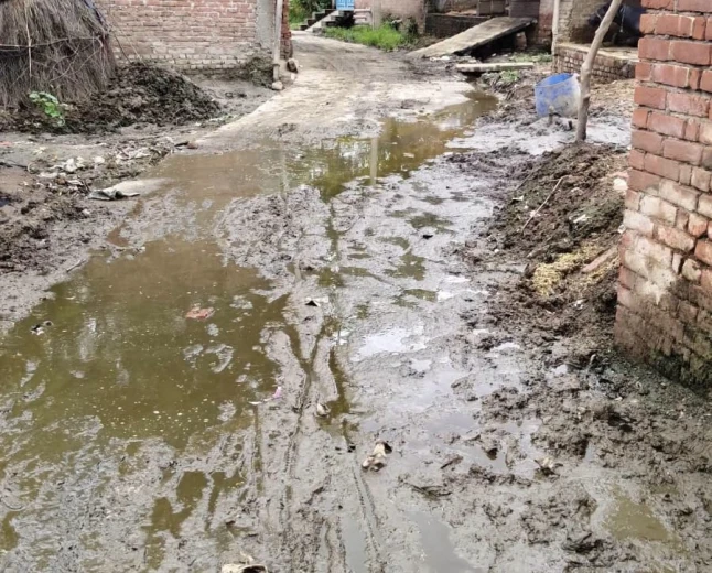 10 साल में सिर्फ वादे, विकास नहीं: सड़क, नाली और जलभराव से जूझ रहा माधौपुर गांव