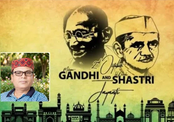 गाँधी और शास्त्री जयंती पर विशेष -   लाठी से हल तक