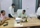 नवागत जिलाधिकारी एम. अरुन्मौली ने देर रात्रि कोषागार पहुंचकर ग्रहण किया कार्यभार
