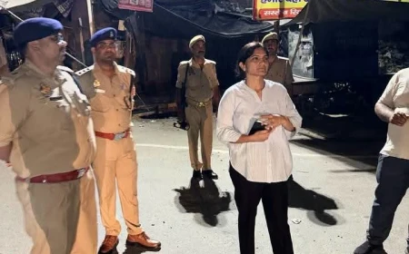 फतेहगढ़: एसपी आरती सिंह का आधी रात को औचक निरीक्षण, सुरक्षा व्यवस्था सख्त