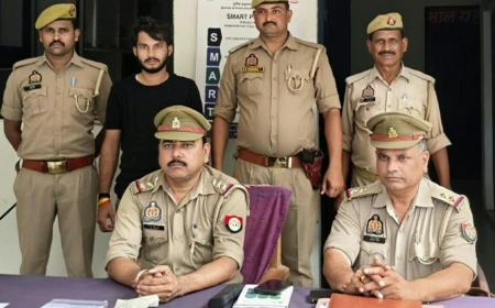 एटा पुलिस की बड़ी कार्रवाई: आपराधिक विश्वासघात के आरोपी को अवैध असलहे के साथ किया गिरफ्तार
