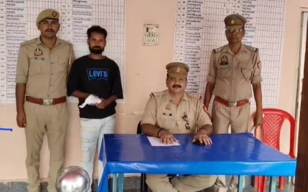 Kasganj news कासगंज पुलिस द्वारा आत्महत्या के दुष्प्रेरण की घटना में वांछित 01 अभियुक्त को किया गिरफ्तार, भेजा जेल ।