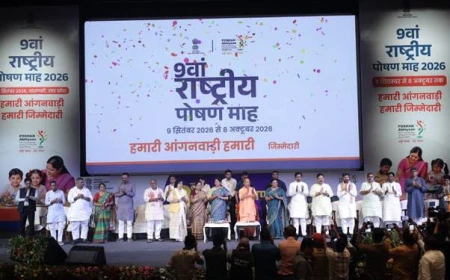 राष्ट्रीय पोषण माह 2026: सुपोषित भारत के लिए जन आंदोलन का शुभारंभ