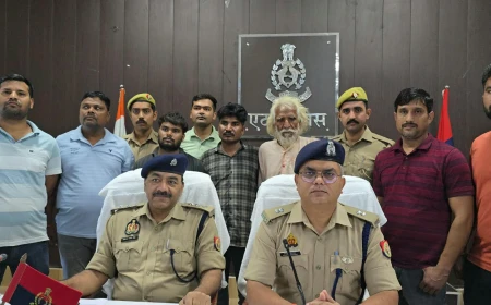Etah News : दोहरे हत्याकांड का खुलासा, तीन गिरफ्तार; मुख्य आरोपी रुकमपाल अब भी फरार