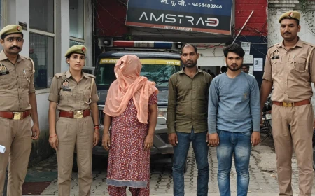15 लाख के लिए पत्नी ने ही रची पति की हत्या की साजिश, बेटा-बेटी संग मिलकर गला दबाया, शव नहर में फेंका, 4 गिरफ्तार