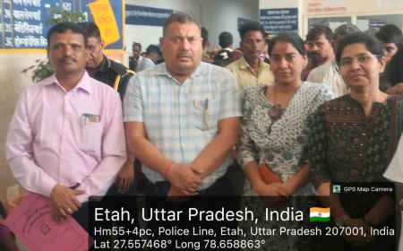 एटा मेडिकल कॉलेज में MD एनेस्थीसिया कोर्स के लिए विशेषज्ञ टीम का निरीक्षण