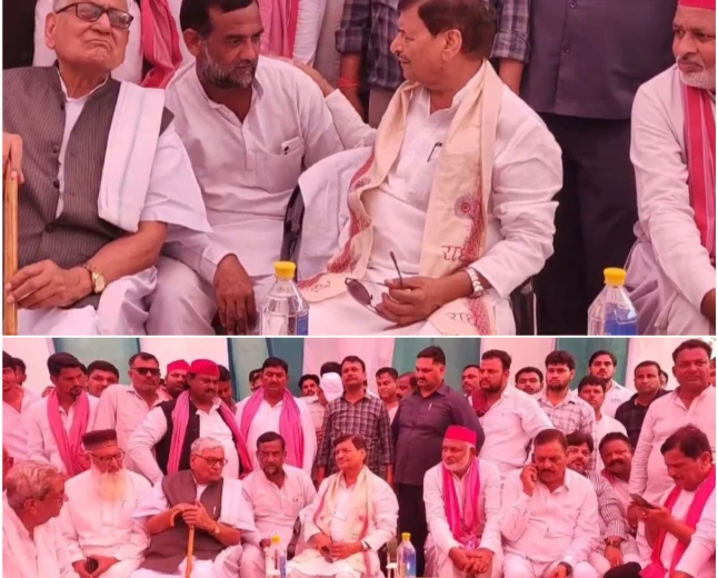 एटा पहुंचे शिवपाल यादव, बीजेपी पर जमकर बरसे; 2027 में सपा सरकार बनने का किया दावा