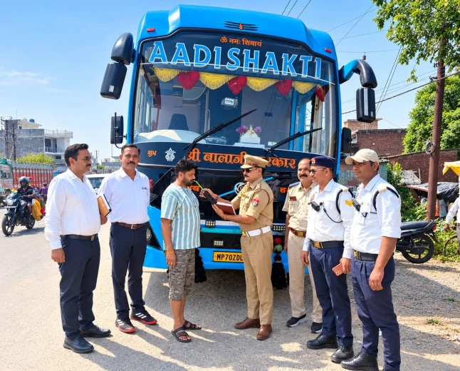 फर्रुखाबाद: सड़क सुरक्षा अभियान में 40 बसों पर कार्रवाई, कई सीज