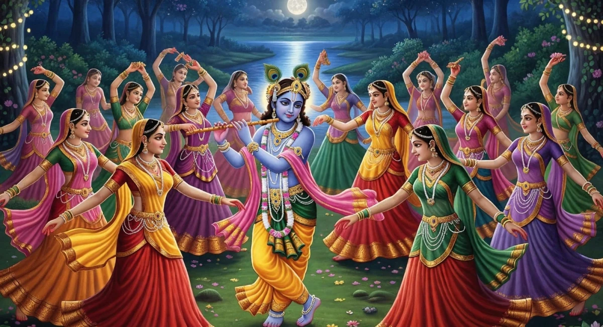 शरद पूर्णिमा महारास : मन के चंद्रमा पर इंद्रियों का नृत्य