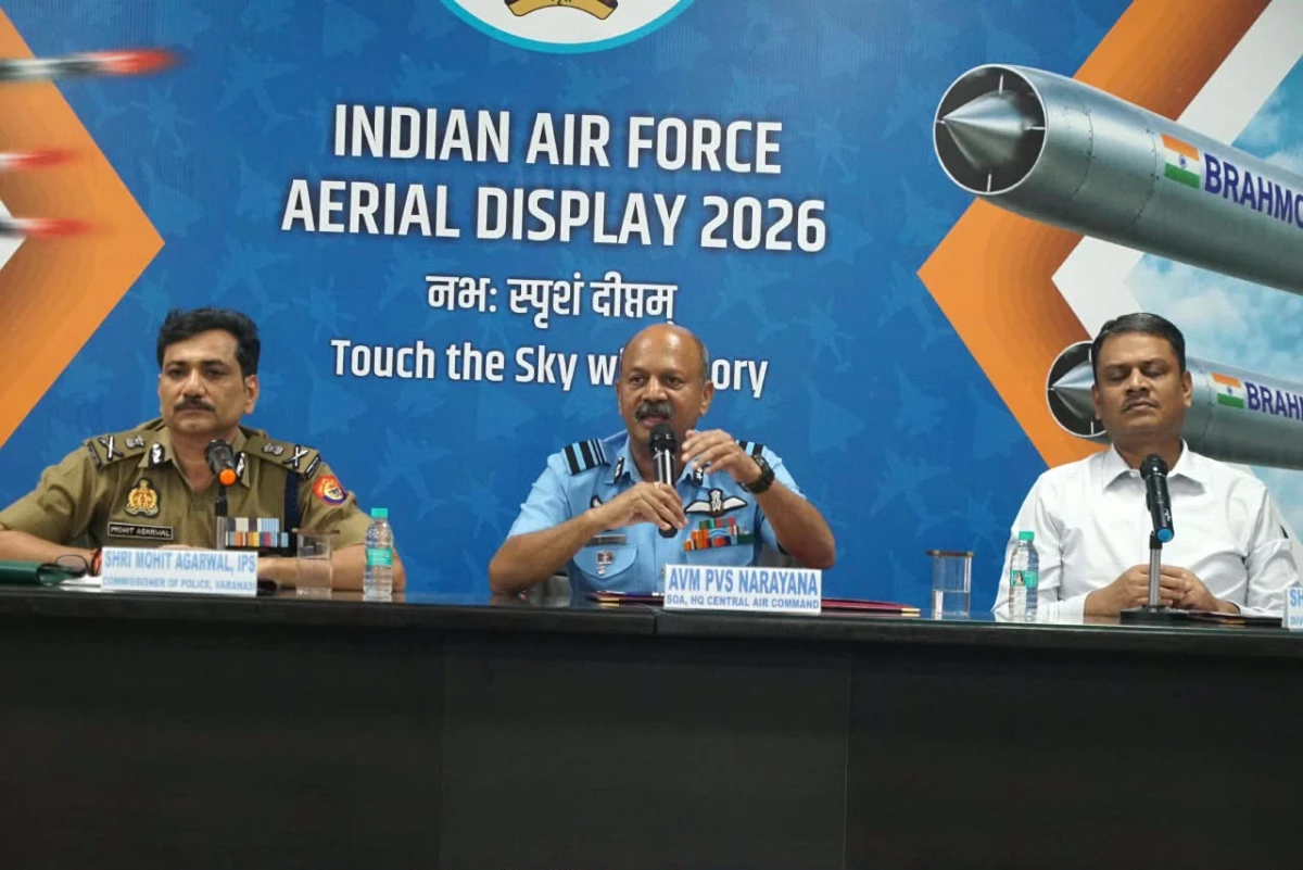 नमो घाट वाराणसी: भारतीय वायु सेना का भव्य हवाई प्रदर्शन 2026