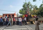 अमृतपुर में नवरात्रि का भव्य शुभारंभ: गंगा तट तक निकली विशाल शोभायात्रा