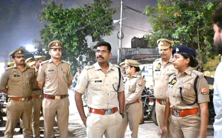 एटा: एसएसपी ने रामलीला और मेला परिसर का किया सुरक्षा निरीक्षण