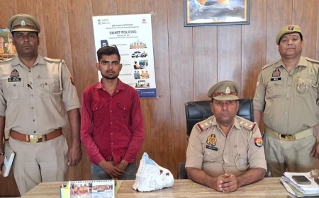 एटा पुलिस की बड़ी कार्रवाई: जलेसर मंदिर चोरी का आरोपी गिरफ्तार