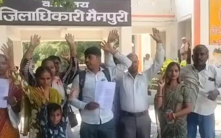 मैनपुरी: स्वच्छताग्राहियों ने मानदेय वृद्धि और बकाया भुगतान की मांग की
