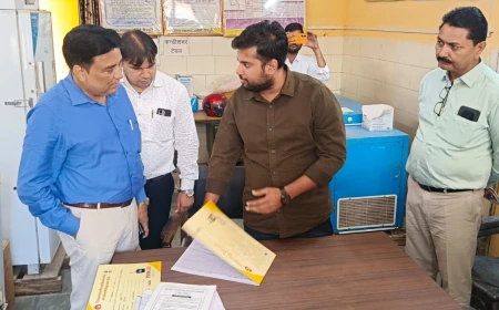 सीएमओ ने सीएचसी गोधना का किया औचक निरीक्षण, 22 कर्मचारी मिले अनुपस्थित
