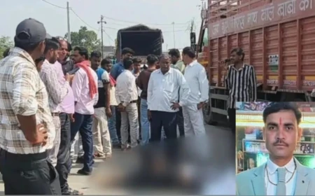 मैनपुरी में दर्दनाक हादसा: ओवरटेक कर रहे तेज रफ्तार डंपर ने बाइक सवार को रौंदा, मौके पर ही मौत