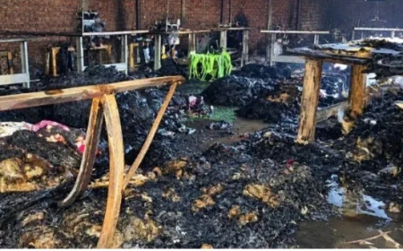 कपड़ा फैक्ट्री में आग का तांडव! 22 लाख का माल जलकर राख, जुमे की छुट्टी ने बचाई कई जिंदगियां