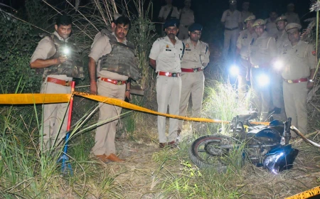 Etah News : पुलिस मुठभेड़ में एक लाख का इनामी बदमाश वीरेंद्र सुन्ना ढेर, सिपाही घायल