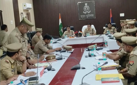 एटा पुलिस: लंबित विवेचनाओं में लापरवाही पर एएसपी की सख्त चेतावनी
