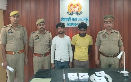 एटा पुलिस की बड़ी कार्रवाई: दो शातिर चोर गिरफ्तार, अवैध हथियार बरामद