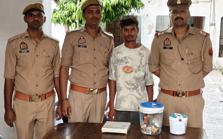 एटा पुलिस की त्वरित कार्रवाई: परचून दुकान में चोरी का खुलासा, अभियुक्त गिरफ्तार