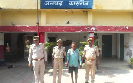 Kasganj news सिढ़पुरा पुलिस द्वारा धोखाधड़ी के अभियोग में वांछित एक अभियुक्त को किया गिरफ्तार