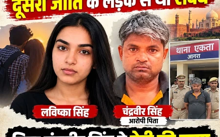 आगरा ऑनर किलिंग: प्रेम प्रसंग से नाराज पिता ने की 17 वर्षीय बेटी की हत्या