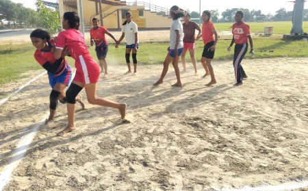 Kasganj news जिला स्तरीय जूनियर बालिका कबड्डी एवं सब जूनियर बालिका बास्केटबाल चयन/ट्रायल्स 