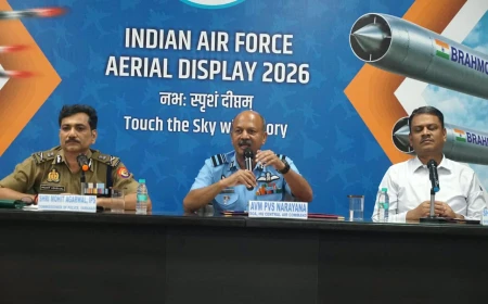 नमो घाट वाराणसी: भारतीय वायु सेना का भव्य हवाई प्रदर्शन 2026