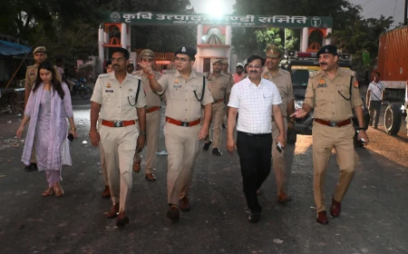 एटा: मंडी क्षेत्र में जाम से मिलेगी राहत, एसएसपी ने किया निरीक्षण