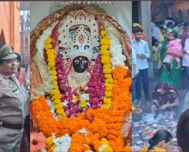 मैनपुरी शीतला माता धाम: शारदीय नवरात्रि पर उमड़ी भक्तों की भारी भीड़
