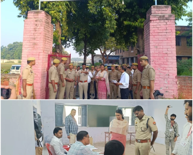 एटा: विधान परिषद चुनाव की तैयारियों का जिलाधिकारी व एसएसपी ने लिया जायजा