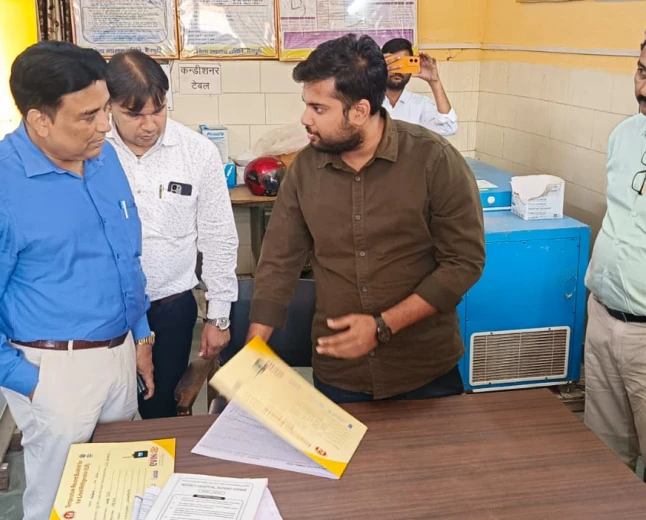 सीएमओ ने सीएचसी गोधना का किया औचक निरीक्षण, 22 कर्मचारी मिले अनुपस्थित