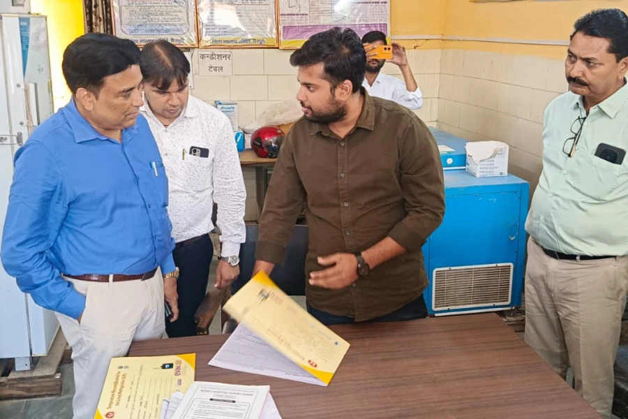 सीएमओ ने सीएचसी गोधना का किया औचक निरीक्षण, 22 कर्मचारी मिले अनुपस्थित